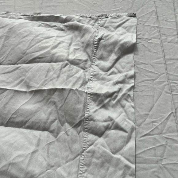 Pure Fiber King Flat Sheet Gray 100% Viscose From Bamboo Sustainable Eco - Picture 3 of 8